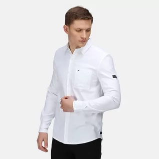 Koszule męskie - Regatta Męska Koszula Darien Biały - grafika 1