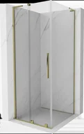 Kabiny prysznicowe - Mexen Velar L kabina prysznicowa rozsuwana 110x110 cm, transparent, złota - 871-110-110-03-50 - miniaturka - grafika 1