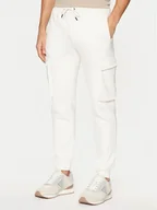 Spodnie męskie - Guess Spodnie materiałowe Z4YB08 K9V31 Écru Regular Fit - miniaturka - grafika 1