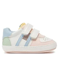 Buty dla dziewczynek - Sneakersy Tommy Hilfiger Flag Low Cut Velcro T0A9-33720-1528 Biały - miniaturka - grafika 1