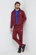 Dresy męskie - adidas dres męski kolor bordowy - miniaturka - grafika 1