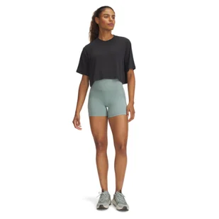 Damskie legginsy krótkie treningowe Under Armour Meridian Middy - zielone - Legginsy - miniaturka - grafika 1