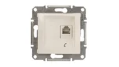 Gniazdka elektryczne - Schneider Electric Schneider Sedna kremowy gniazdo telefoniczne 1 SDN4101123 - miniaturka - grafika 1