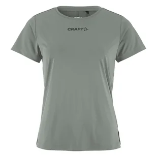 Damska Koszulka z krótkim rękawem CRAFT CORE ESSENCE SS TEE 2 W 1915291-647000 – Szary - Koszulki i topy damskie - miniaturka - grafika 1