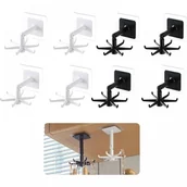 Zawiasy, okucia i inne akcesoria - Zestaw 8 obrotowych uchwytów na przybory kuchenne 360°, nie wymaga wiercenia, z haczykiem do przechowywania przyborów kuchennych. - miniaturka - grafika 1