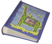 Albumy fotograficzne - Album dziecięcy, szyty LOTMAR Żyrafa na 200 zdjęć 10x15 cm, z opisem - miniaturka - grafika 1