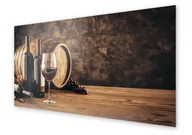 Dekoracje domu - Panel kuchenny HOMEPRINT Czerwone wino 125x50 cm - miniaturka - grafika 1