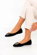 Baleriny - Baleriny Sergio Leone czarne z klamrą BL623 - miniaturka - grafika 1