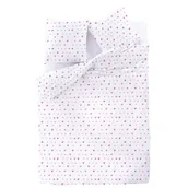 Pościel - Pościel z mikrofibry Amore 160 x 200 cm+70 x 80 cm x2 biały - miniaturka - grafika 1