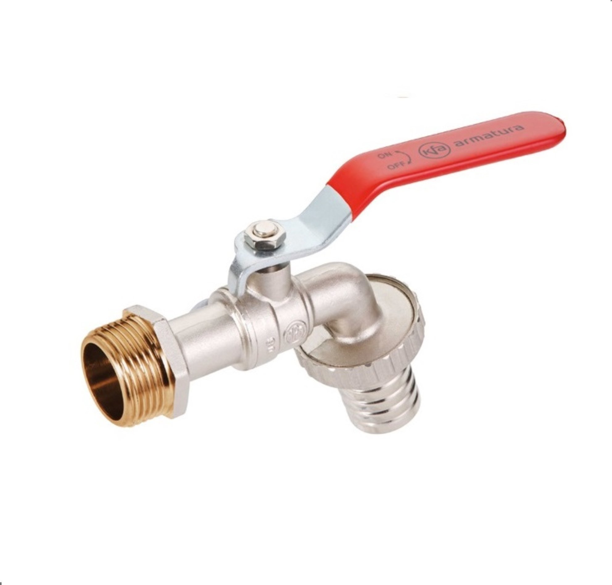 KFA 704-010-20-ZE / KFA / ZAWORY KULOWE DO WODY / CZERPALNY Z RĄCZKĄ, ZŁĄCZKĄ 3/4