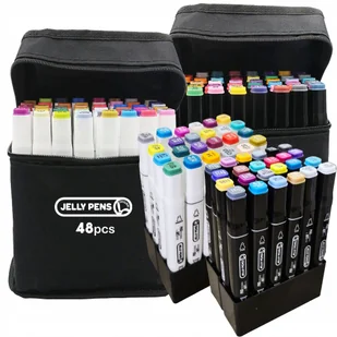 PROMARKERY zestaw markery PRO ART 48szt mazaki dwustronne flamastry szkolne - Przybory szkolne - miniaturka - grafika 1