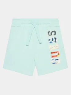 Guess Szorty sportowe N4GD04 KA6R3 Niebieski Relaxed Fit - Spodenki damskie - miniaturka - grafika 1