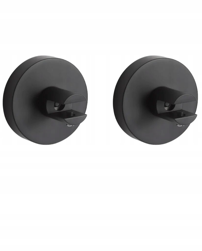 Uchwyty do półki SZKLANEJ czarny z rozetą mocowanie szkła na półkę szklaną