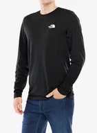 Bluzy sportowe męskie - Koszulka z długim rękawem The North Face L/S Simple Dome Tee - tnf black - miniaturka - grafika 1