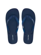 Klapki i japonki męskie - Calvin Klein Japonki Logo Strap HM0HM02105 Granatowy - miniaturka - grafika 1