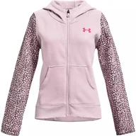 Odzież sportowa dziecięca - Bluza dziewczęca Under Armour Rival Fleece FZ - miniaturka - grafika 1