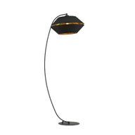 Lampy stojące - Lampa podłogowa PIANO LP E27 - czarny/złoty - miniaturka - grafika 1