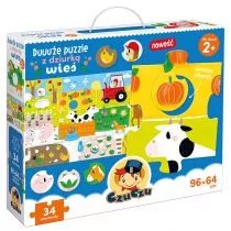 Czuczu Duuuże Puzzle Z Dziurką Wieś 2+ - Puzzle - miniaturka - grafika 1