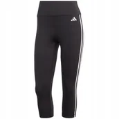 Legginsy - Legginsy damskie adidas 3/4 Train Essentials 3-Stripes High-Waisted 3/4 - miniaturka - grafika 1