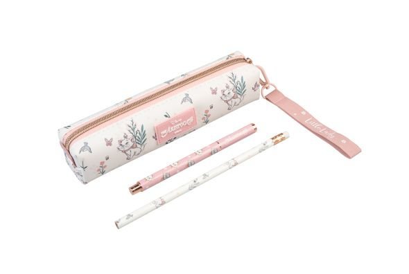 Zestaw piórnika z długopisem i ołówkiem Disney Bonjour Marie zestaw przyborów szkolnych