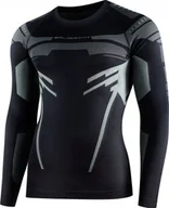 Bluzy sportowe męskie - Brubeck LS15700 Bluza męska DRY czarny/grafitowy XXL - miniaturka - grafika 1