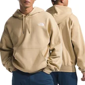 Bluzy męskie - The North Face bluza męska beżowa z kapturem ocieplana NF0A84GELK5 S - miniaturka - grafika 1