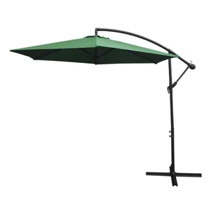 Parasol i Baza Wentylatora Cantilever Zielony - Parasole ogrodowe - miniaturka - grafika 1