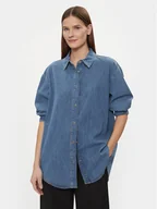 Koszule damskie - JOOP! Koszula jeansowa 30037338 Niebieski Oversize - miniaturka - grafika 1