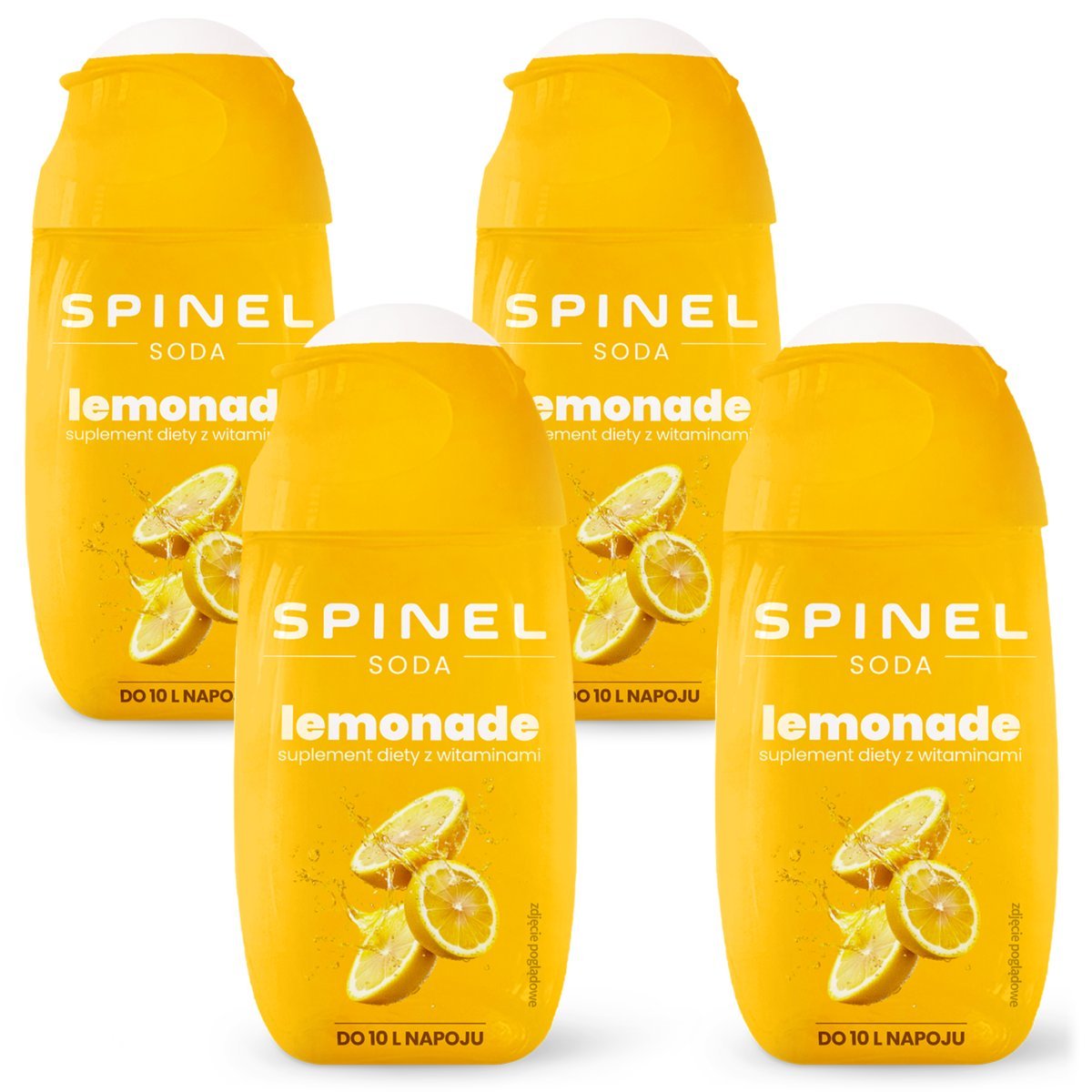 4x SYROP SPINEL SODA LEMONIADA Z WITAMINAMI DO SATURATORA KONCENTRAT DO 10L