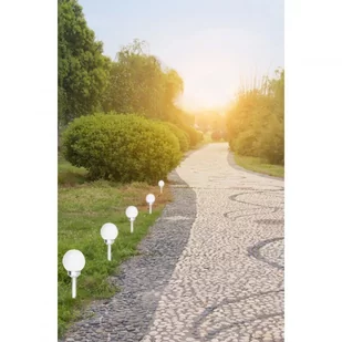 Zestaw 6 Ogrodowych Lampa Solarnych Kula Mleczna śr. 20cm 4 LED - Lampy ogrodowe - miniaturka - grafika 7