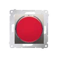 Inne akcesoria elektryczne - Kontakt Simon Sygnalizator świetlny LED SIMON 54 światło czerwone złoty mat, metalizowany - miniaturka - grafika 1