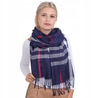 Apaszki i szaliki damskie - Ciepły szalik damski angielska krata Cashmere SZA-12 - miniaturka - grafika 1