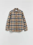 Koszule męskie - Reserved - Koszula regular fit w kratę - wielobarwny - miniaturka - grafika 1