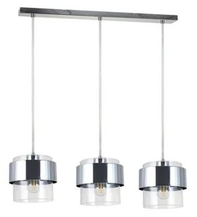 Lampa wisząca Quan 3 x E27 chrom - Lampy sufitowe Lampa wisząca Quan 3 x E27 chrom - Lampy sufitowe - miniaturka - grafika 1