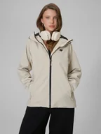 Kurtki damskie - 4F Kurtka przejściowa membrana 5000 damska - beżowa XXL - miniaturka - grafika 1