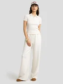 Koszulki i topy damskie - BIG STAR Koszulka polo w kolorze kremowym - miniaturka - grafika 1