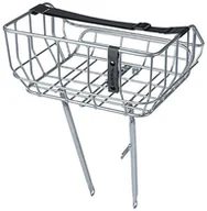 Koszyki rowerowe - Basil Portland Front Basket 25l, srebrny 2022 Kosze na kierownicę - miniaturka - grafika 1