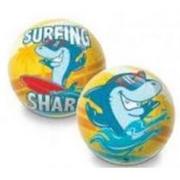 Piłki dla dzieci - Piłka kolorowa 14cm Surfing Shark BRIMAREX 05702 BRX - miniaturka - grafika 1