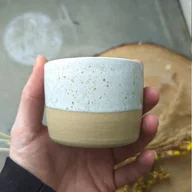 Kubki - Ceramiczny kubek do espresso POTPOTSTUDIO - Toskania 100 ml - miniaturka - grafika 1