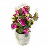 Sztuczne kwiaty - Ozdobny Kwiat W Doniczce Roślina Różne Kolory - miniaturka - grafika 1