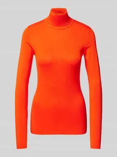Sweter z dzianiny z golfem model ‘IHMAFA’ - Swetry damskie - miniaturka - grafika 1