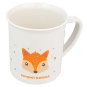 Kubki dla dzieci - Canpol Babies Cute Animals Kubek Plastikowy Z Uchem Dla Dziecka 170 ml 12m+ Lisek - miniaturka - grafika 1