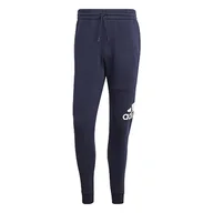 Spodenki męskie - adidas Męskie spodnie Essentials Polarowe zwężane mankiety z dużym logo (1/1), Atrament legendy, M - miniaturka - grafika 1