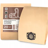 Worki do odkurzaczy - 20x Worek do Odkurzacza Stanley SXVC30XTPE Papierowy Duży Torba Worki 2A-W - miniaturka - grafika 1