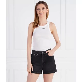 Koszulki i topy damskie - Karl Lagerfeld Tank top rib - grafika 1