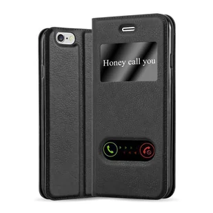 Etui ochronne Cadorabo do Apple iPhone 6 PLUS / 6S PLUS w kolorze czarnym etui na telefon komórkowy etui typu book cover case - Etui i futerały do telefonów - miniaturka - grafika 1