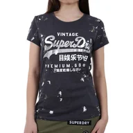 Koszulki i topy damskie - Koszulka damska Superdry Entry klasyczna t-shirt -S - miniaturka - grafika 1