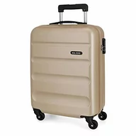 Walizki - Roll Road Flex walizka kabinowa beżowa 38 x 54 x 20 cm twarda obudowa ABS zamek szyfrowy 35 l 2,5 kg 4 kółka bagaż podręczny - miniaturka - grafika 1
