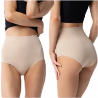 Majtki damskie - Julimex Figi Damskie Bezszwowe Majtki Wysoki Stan Amber Maxi High S - miniaturka - grafika 1