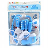 Zabawy w naśladowanie dorosłych - NIEBIESKI ZESTAW LEKARZA MAŁY DOKTOR SZPITAL DLA LALEK MISIÓW - miniaturka - grafika 1